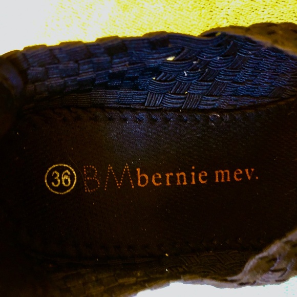 BM Bernie Mev Woven Wedge Peep Toe Sz6 NWOT - Picture 5 of 7